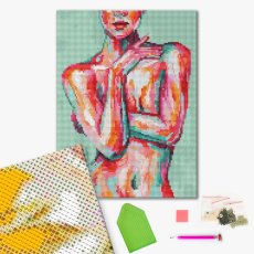 Алмазная мозаика Голая элегантность, Brushme  (30х40 см)