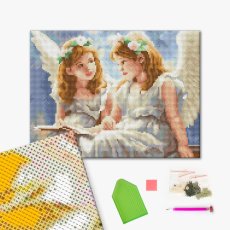Алмазная мозаика Ангелочки, Brushme (30х40 см)