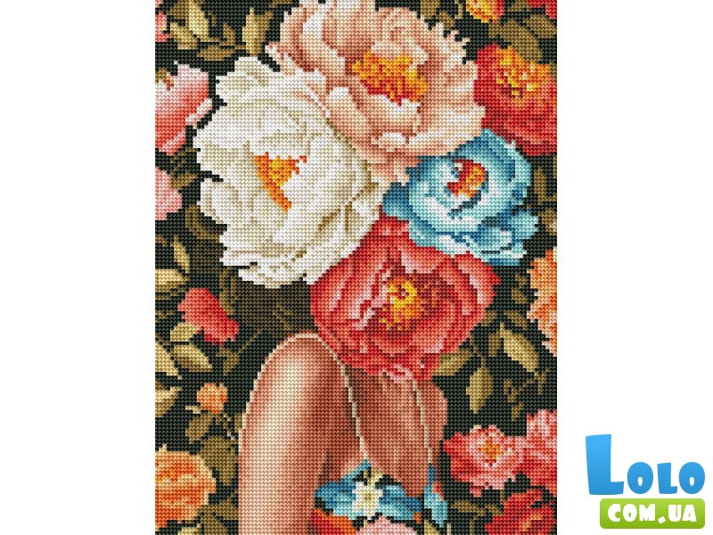 Алмазная мозаика Загадка пионов, Brushme (30х40 см)