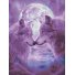 Алмазная мозаика Волки в лунном свете, Brushme (30х40 см)