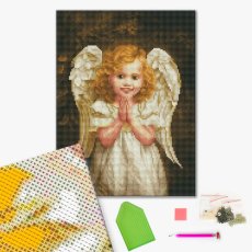 Алмазная мозаика Ангельская улыбка, Brushme (30х40 см)