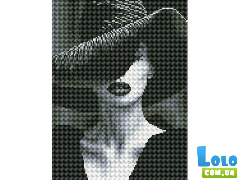 Алмазная мозаика Загадочная Дама, Brushme (30х40 см)