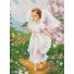 Алмазная мозаика Ангелочек с птичкой, Brushme (30х40 см)