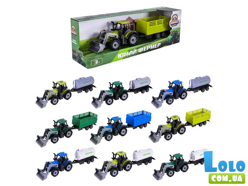 Трактор с прицепом (в ассортименте)