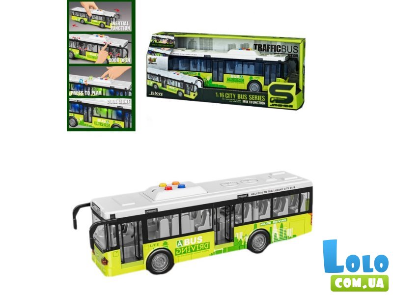 Автобус городской инерционный, DIY TOYS