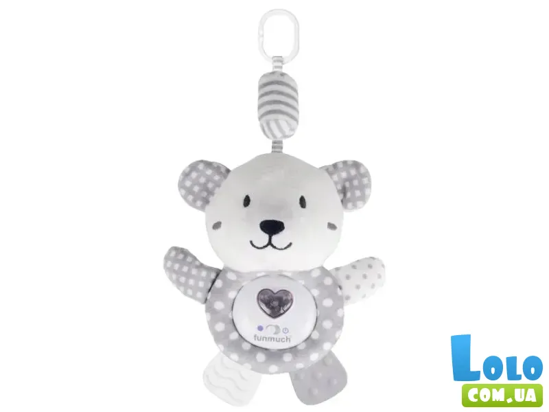 Подвеска музыкальная Медвежонок со световыми эффектами, Funmuch