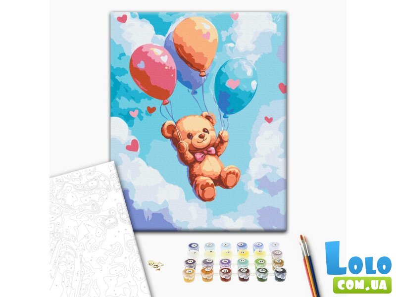 Картина по номерам Веселые шарики, Brushme (30х40 см)
