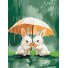 Картина по номерам Два зайца под зонтиком, Brushme (30х40 см)