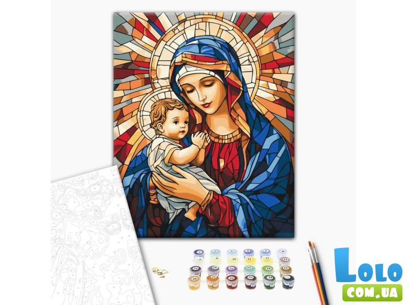 Картина по номерам Матерь Божья с Младенцем, Brushme (40х50 см)