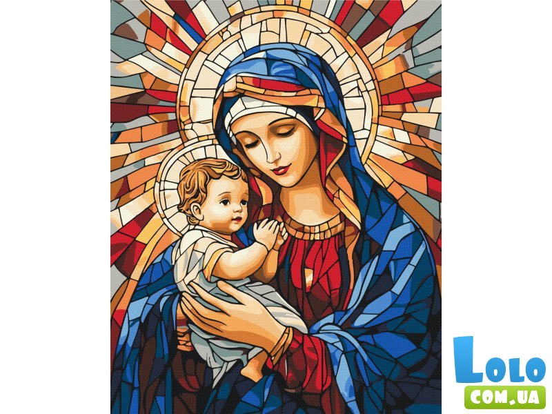 Картина по номерам Матерь Божья с Младенцем, Brushme (40х50 см)