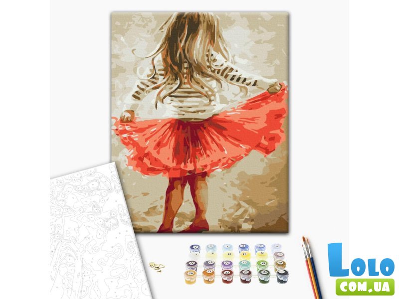 Картина по номерам Маленькая девочка, Brushme (30х40 см)