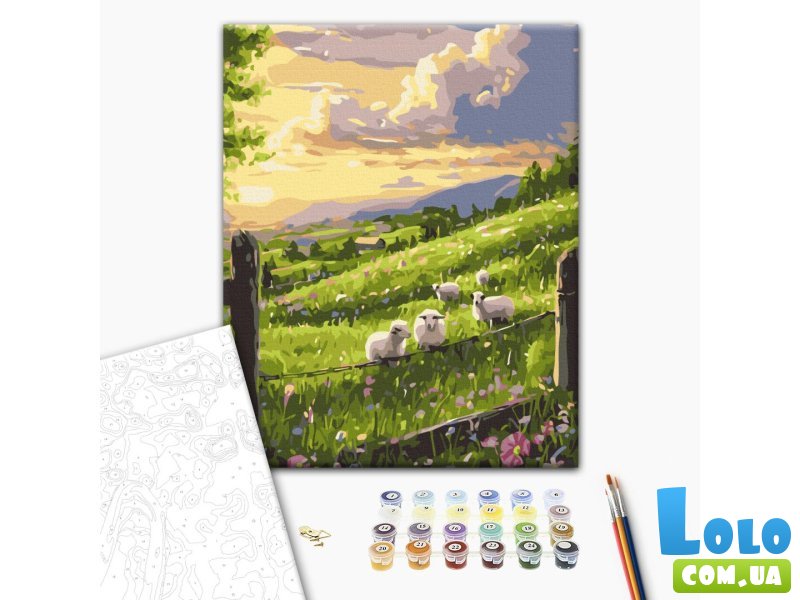 Картина по номерам Весенняя лужайка, Brushme (30х40 см)