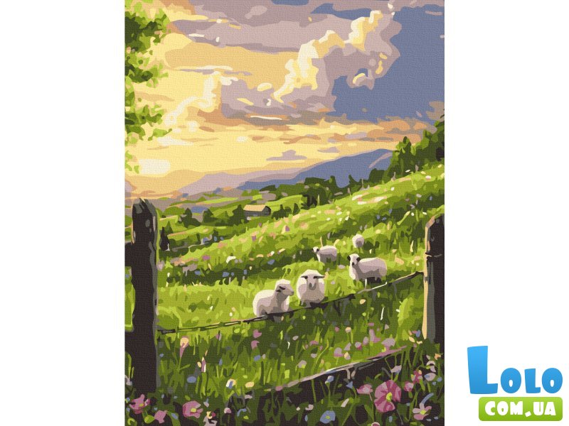 Картина по номерам Весенняя лужайка, Brushme (30х40 см)