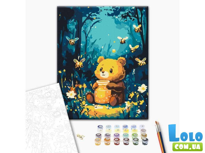 Картина по номерам Дружба с пчелками, Brushme (30х40 см)