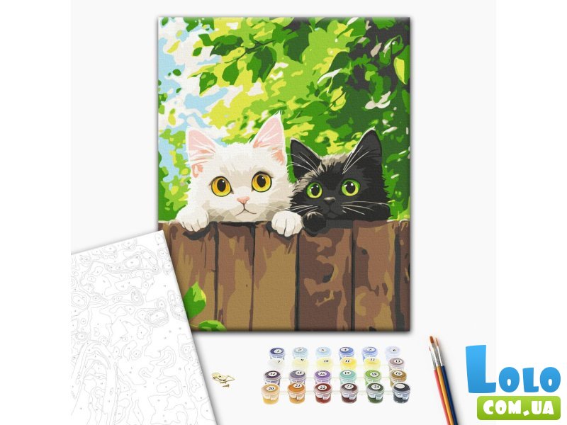 Картина по номерам Пушистые разведчики, Brushme (30х40 см)