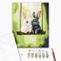Картина по номерам Зайчата на качелях, Brushme (30х40 см)