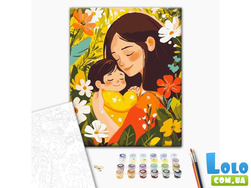 Картина по номерам Объятия мамы, Brushme (30х40 см)