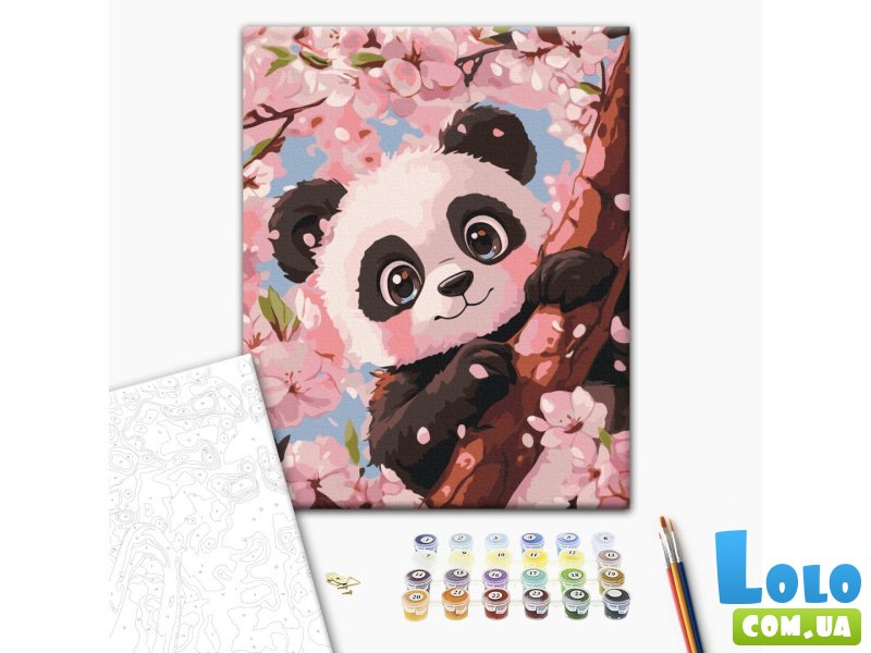Картина по номерам Милая панда, Brushme (30х40 см)