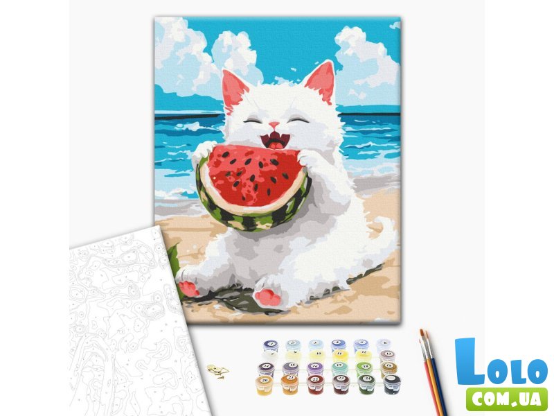 Картина по номерам Вкусненький арбуз, Brushme (30х40 см)
