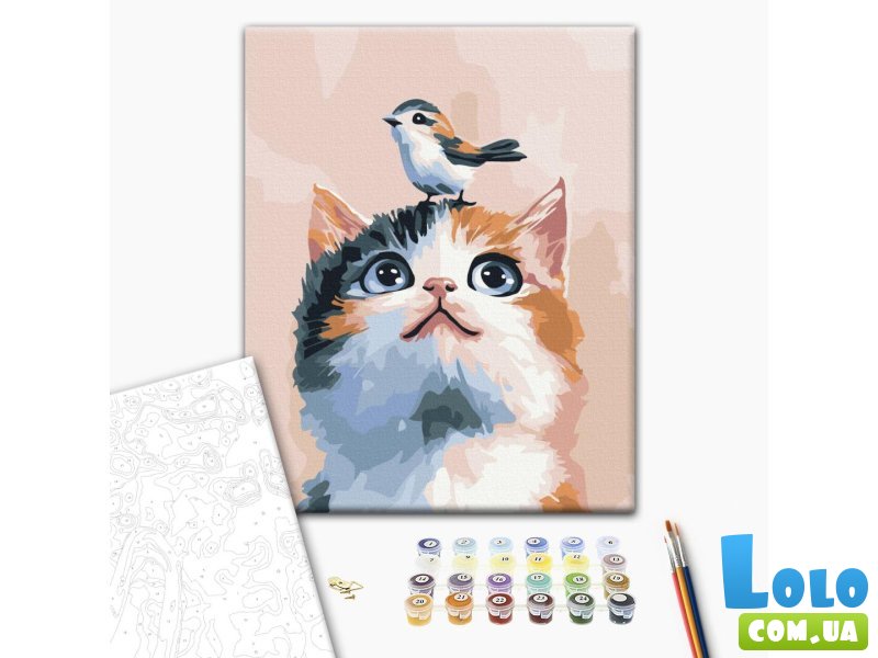 Картина по номерам Маленькие друзья, Brushme (30х40 см)