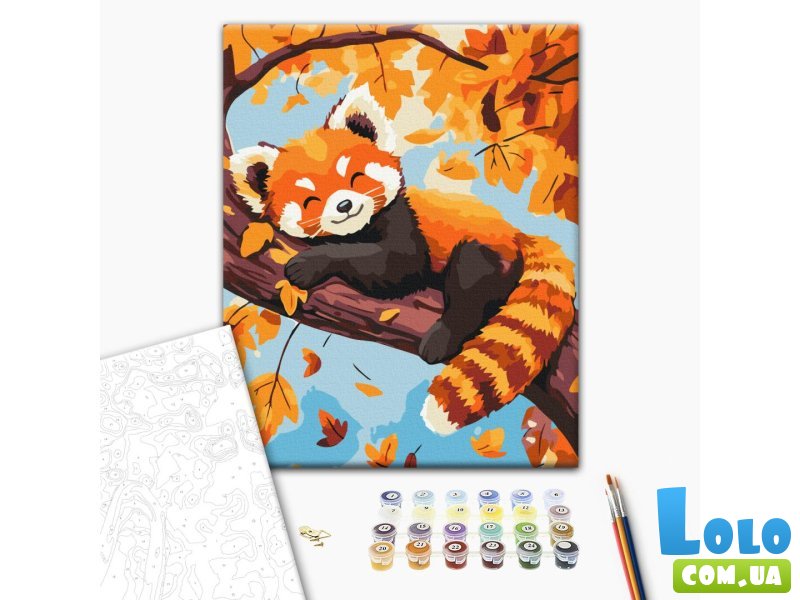 Картина по номерам Красная панда, Brushme (30х40 см)