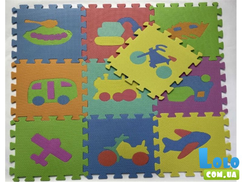 Коврик пазл Транспорт