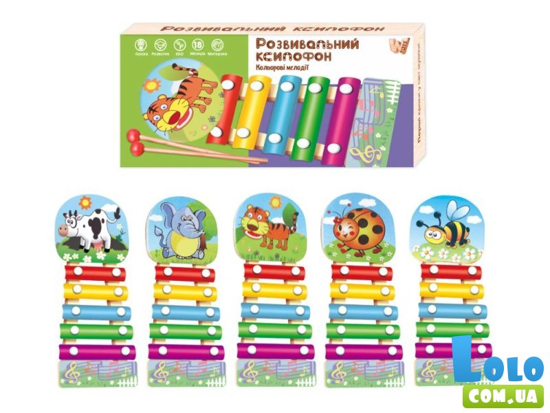 Музыкальная игрушка Ксилофон, WToys (в ассортименте)