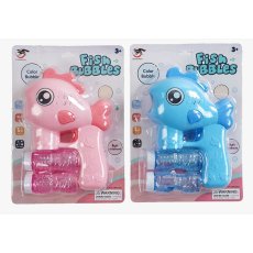 Пистолет с мыльными пузырями Рыбка (в ассортименте)