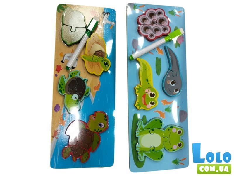 Деревянные пазлы-вкладыши (в ассортименте)