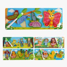 Деревянные пазлы-вкладыши (в ассортименте)