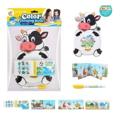 Раскраска водой Коровка