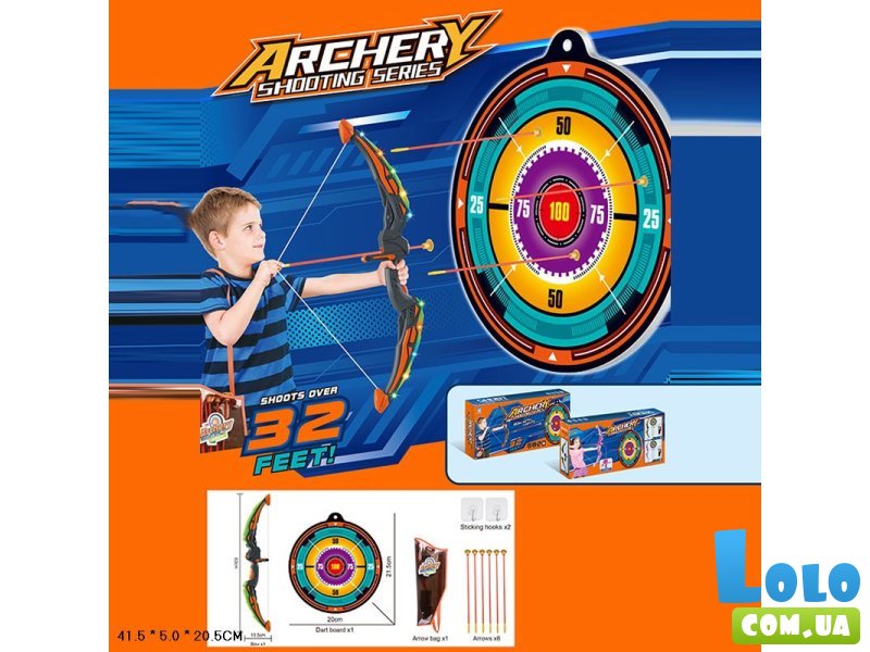 Лук со стрелами и мишенью (в ассортименте)