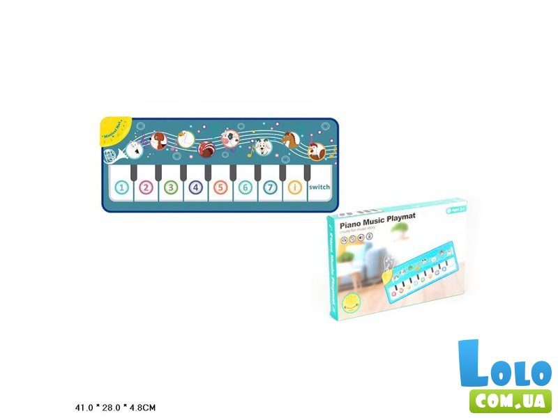 Музыкальный игровой коврик Пианино