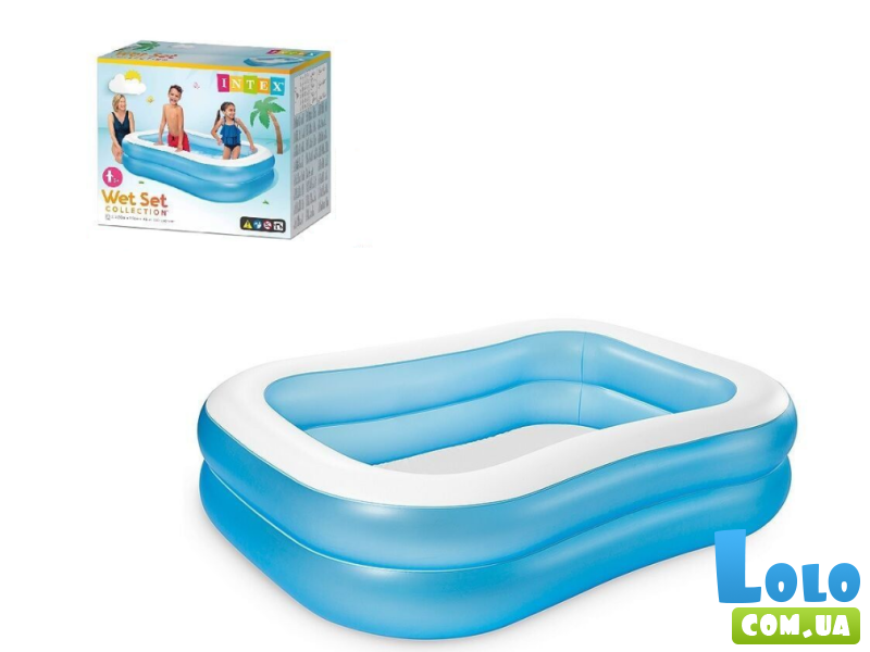 Бассейн надувной Семейный, Intex