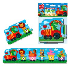 Мягкие беби пазлы Веселый поезд, Vladi Toys