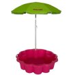 Песочница-бассейн с зонтиком Цветок, Doloni Toys (зелено-малиновый)