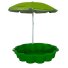 Песочница-бассейн с зонтиком Цветок, Doloni Toys (зеленый)