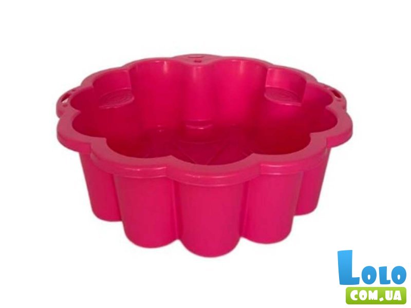 Песочница-бассейн Цветок, Doloni Toys (малиновый)