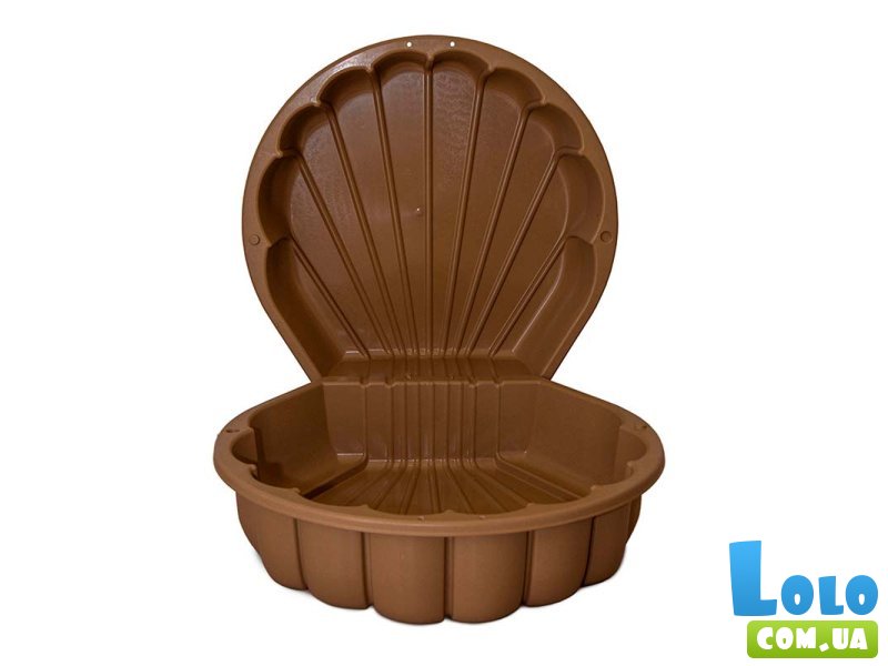 Песочница-бассейн Ракушка, Doloni Toys (коричневый)