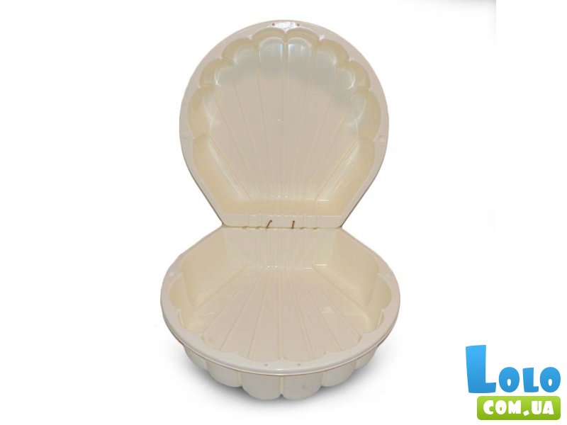 Песочница-бассейн Ракушка, Doloni Toys (бежевый)