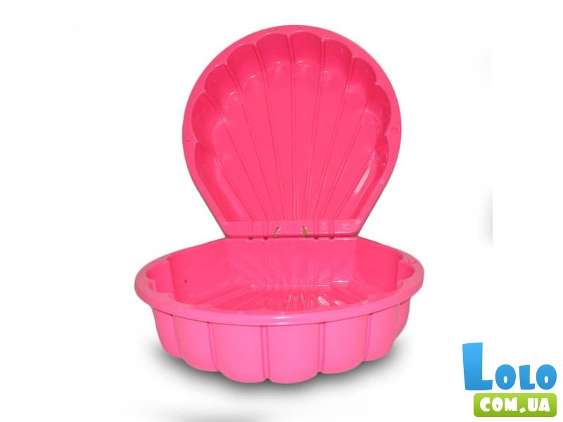 Песочница-бассейн Ракушка, Doloni Toys (розовый)