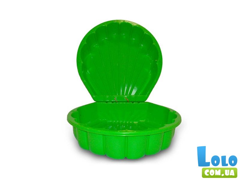 Песочница-бассейн Ракушка, Doloni Toys (зеленый)