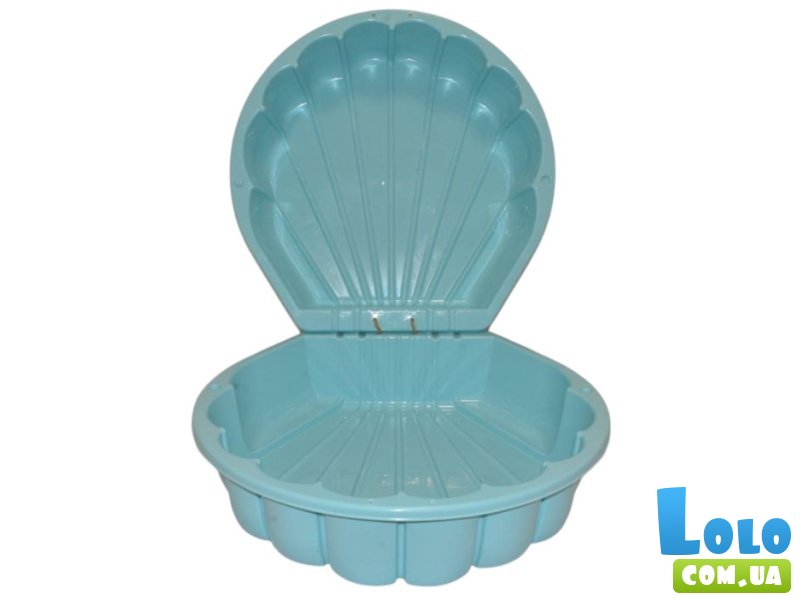 Песочница-бассейн Ракушка, Doloni Toys (голубой)
