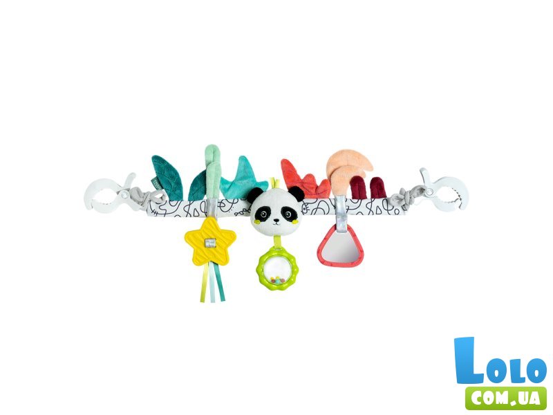 Мягкая развивающая игрушка на коляску Панда, Fehn