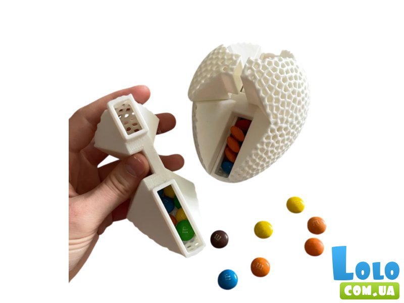 Головоломка Драконье яйцо для конфет, Skillenge (золото-розовое)