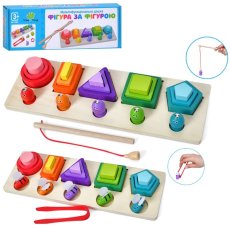 Деревянная игрушка-сортер Геометрика, Limo Toy (в ассортименте)