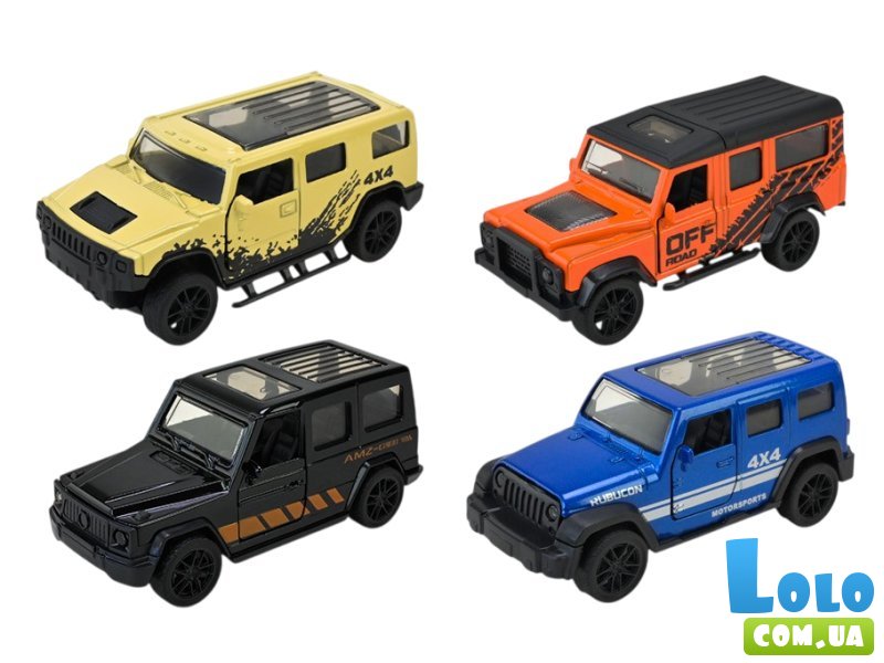 Машина металлическая Джип, Автопром (в ассортименте)