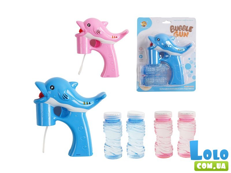 Пистолет с мыльными пузырями Дельфин (в ассортименте)