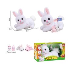 Мягкая интерактивная игрушка Кролик с крольчатами