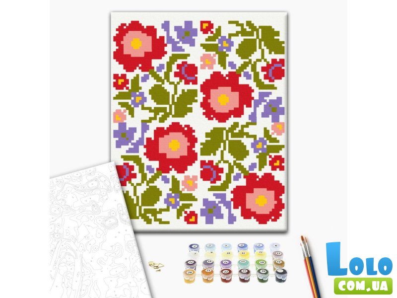 Картина по номерам Краски вышивки, Brushme (40х50 см)